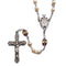 Birthstone Pearl and Rondelle Rosary - Amethyst - February