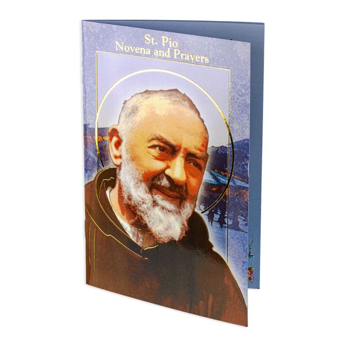 St. Padre Pio Novena Book with 24 pages of Fratelli Bonella artwork and devotional prayers.