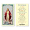 Laminated Sacred Heart of Jesus Holy Card with Fratelli Bonella artwork, gold stamping, and the Lord’s Prayer on the back. Measures 2.5” x 4.5”. Made in Italy.