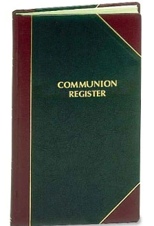 Communion Record Book | Register | 2000 entries |