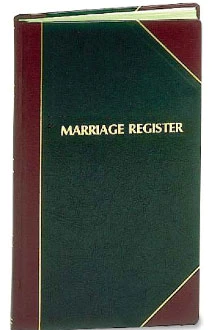 Marriage Record Book | Register | 1000 entries |