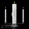 Wedding Unity Candle Set | Silver and White