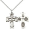 Five-Way Medal - Sterling Silver Medal & Chain 0049SS/18SS