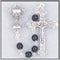 First Communion Rosary - Black