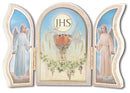 Communion Gold Embossed Deluxe Wood Triptych