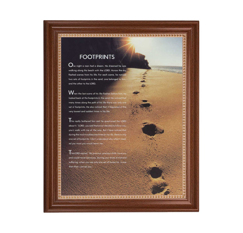 Footprints Framed Print - 11" x 14" (2 Frame Options)