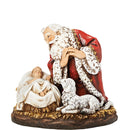 The Kneeling Santa Figure - Color - 7.75"