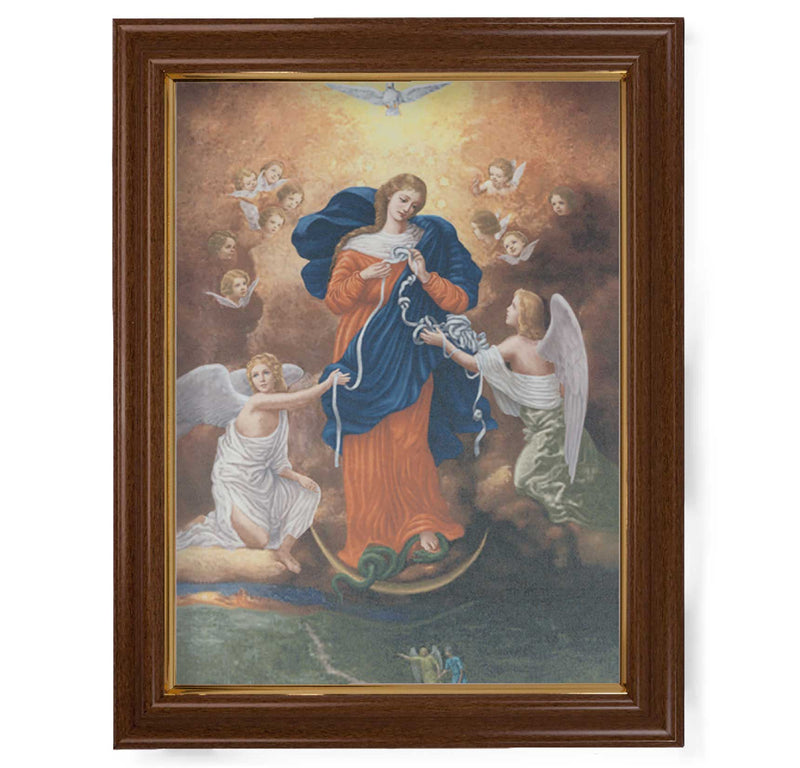 Our Lady Untier Of Knots Framed Fine Art Canvas Print - 12" x 16" (2 Frame Options)
