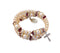Birthstone Pearl and Rondelle Spiral Rosary Bracelet - Amethyst - February