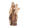 4" Our Lady of Mt. Carmel Statue with Gold Accents