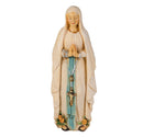 4" Our Lady of Lourdes Statue with Gold Accents