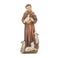 4" St. Francis of Assissi Statue with Gold Accents