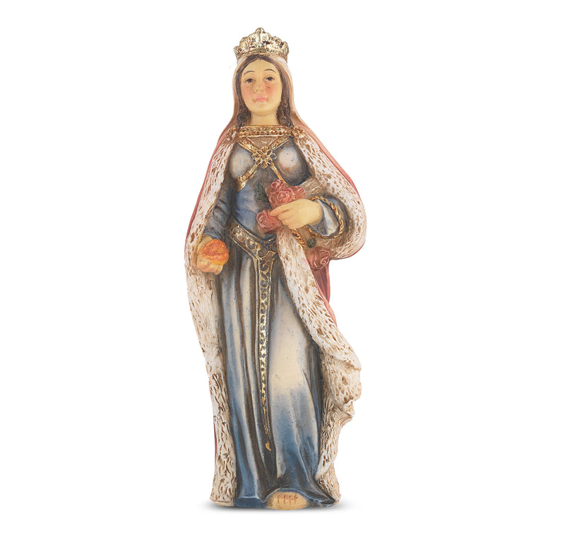 4" St. Elizabeth of Hungary Statue with Gold Accents
