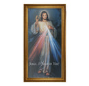 Divine Mercy Framed Fine Art Canvas Print - 19" x 39" (2 Frame Options)