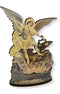 St. Michael 6" Gold Foil Laser Cut Wooden Statue