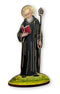 St. Benedict 6" Gold Foil Laser Cut Wooden Statue