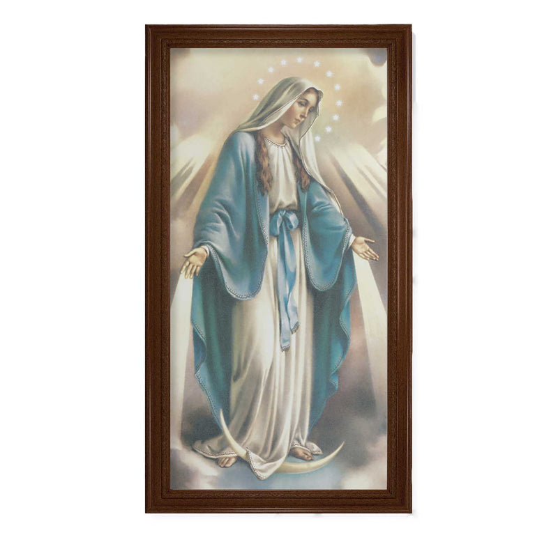 Our Lady Of Grace Framed Fine Art Canvas Print - 19" x 39" (2 Frame Options)