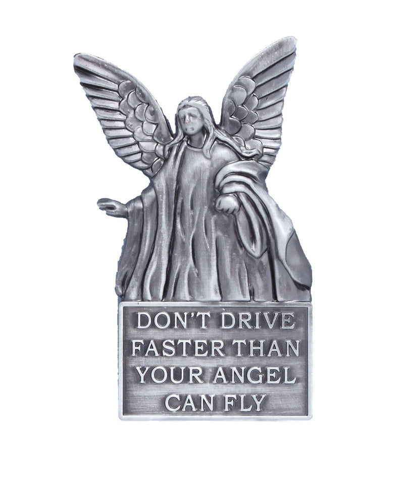 Don't Drive Faster Than Your Angel Can Fly Visor Clip