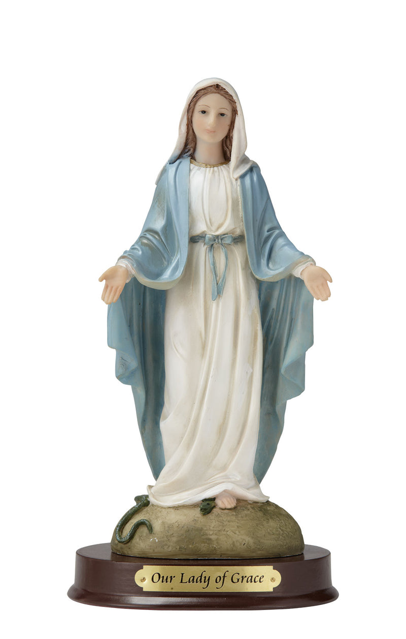 Our Lady of Grace Statue - Color - 8" or 12"