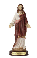 Sacred Heart of Jesus Statue - Color - 8" or 12"
