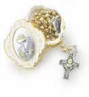 Handcrafted Gold and Silver Metal First Communion Rosary