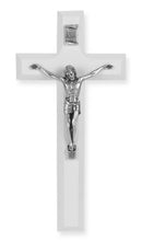 Crucifix w/ White Wood Cross