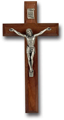 Crucifix w/ Walnut Wood Cross