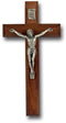 Crucifix w/ Walnut Wood Cross