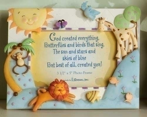 God Created Everything Picture Frame