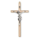 First Communion 7" Gold and Pewter Crucifix
