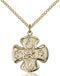 Five-Way Medal - Gold Filled Medal & Chain