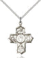 Our Lady of Guadalupe Special Devotion Five-Way Medal - Sterling Silver Medal & Chain