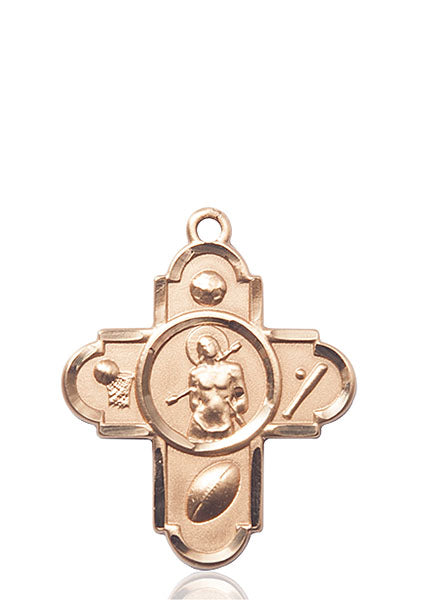 St. Sebastian Sports Five-Way Medal - 14 Karat Gold