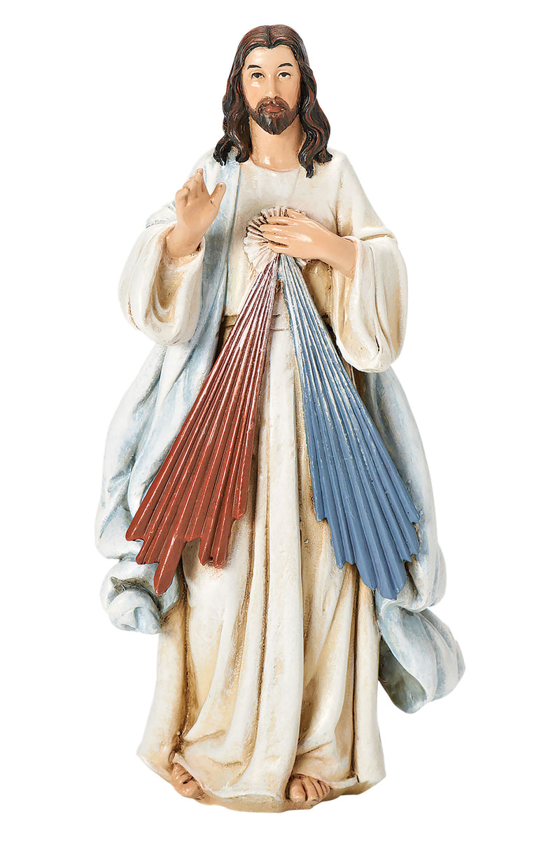 Divine Mercy Statue - Color - 6"