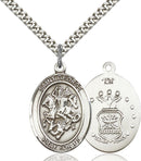 St. George U.S. Air Force Sterling Silver Medal
