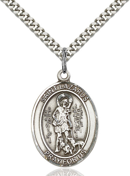 St. Lazarus Sterling Silver Medal
