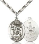 St. Michael U.S. Army Sterling Silver Medal