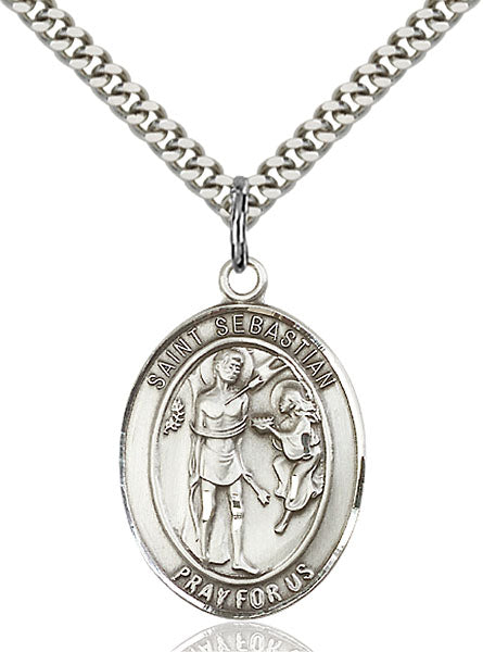 St. Sebastian Sterling Silver Medal