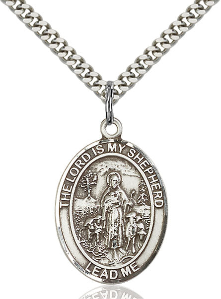 The Lord is My Shepherd Sterling Silver Medal