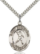 St. Sebastian Football Sterling Silver Medal