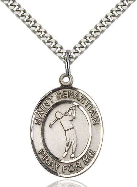 St. Sebastian Golf Sterling Silver Medal