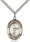 St. Sebastian Tennis Sterling Silver Medal