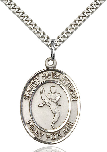 St. Sebastian Karate Sterling Silver Medal