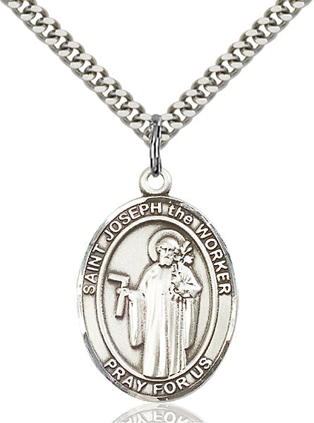 St. Joseph the Worker Sterling Silver Medal