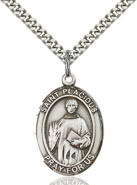 St. Placious Sterling Silver Medal