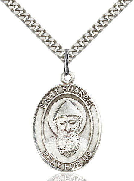 St. Sharbel Sterling Silver Medal