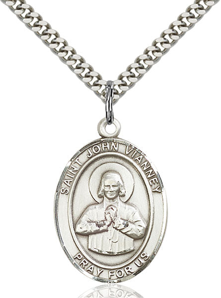 St. John Vianney Sterling Silver Medal