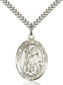 St. Adrian of Nicomedia Sterling Silver Medal