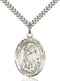 St. Adrian of Nicomedia Sterling Silver Medal