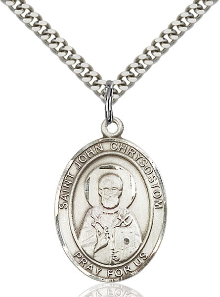 St. John Chrysostom Sterling Silver Medal